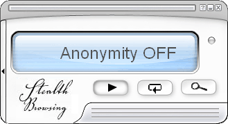 Anonymizer main window (Off)
