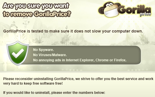 remove GorillaPrice