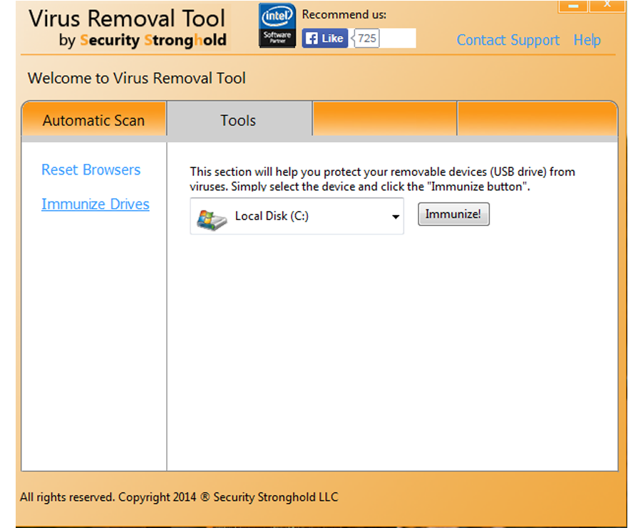 Immunize your drives with Virus Removal Tool