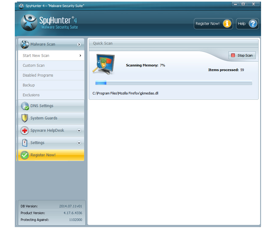 Remove viruses with Spyhunter